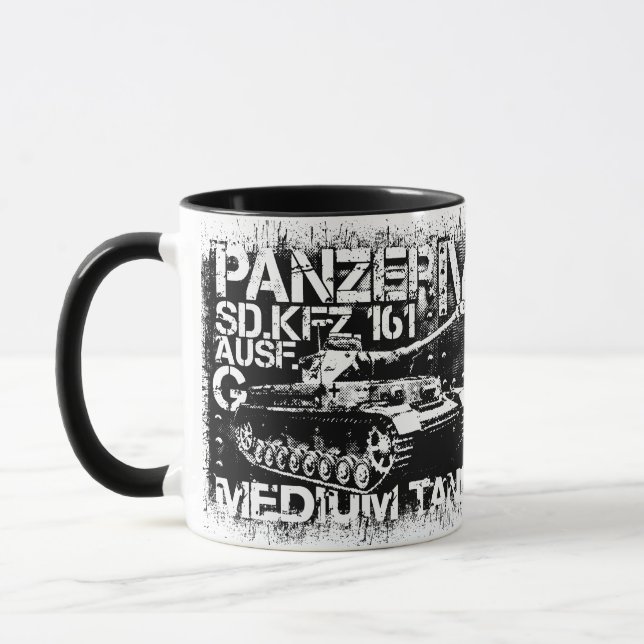 Panzer IV 11 oz Ringer Mugg (Vänster)