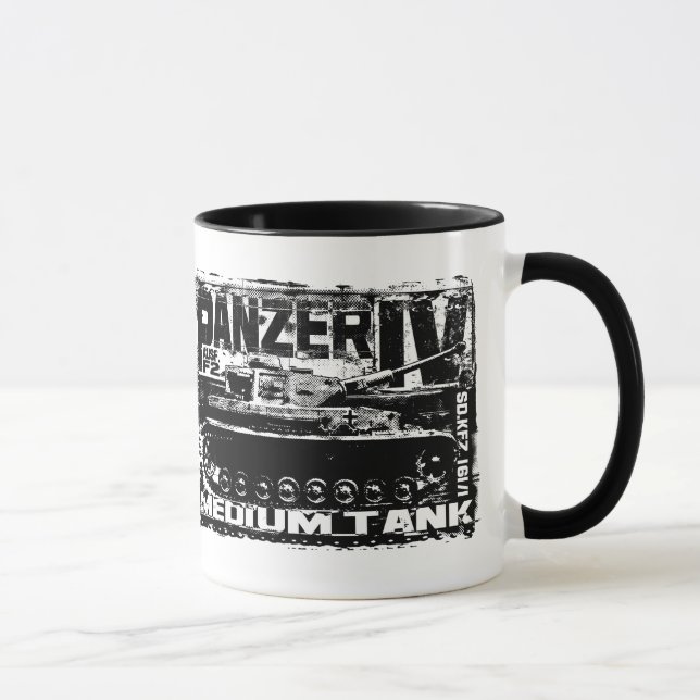 Panzer IV 11 oz Ringer Mugg (Höger)