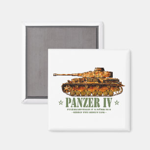 Panzer IV D-Världskrig Två tyska MEDELDAGS-Tanken Magnet