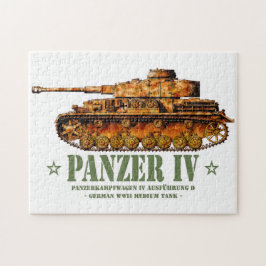 Panzer IV D-Världskrig Två tyska MEDELDAGS-Tanken  Pussel
