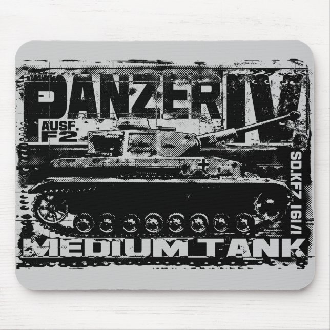 Panzer IV Mousepad Musmatta (Framsidan)
