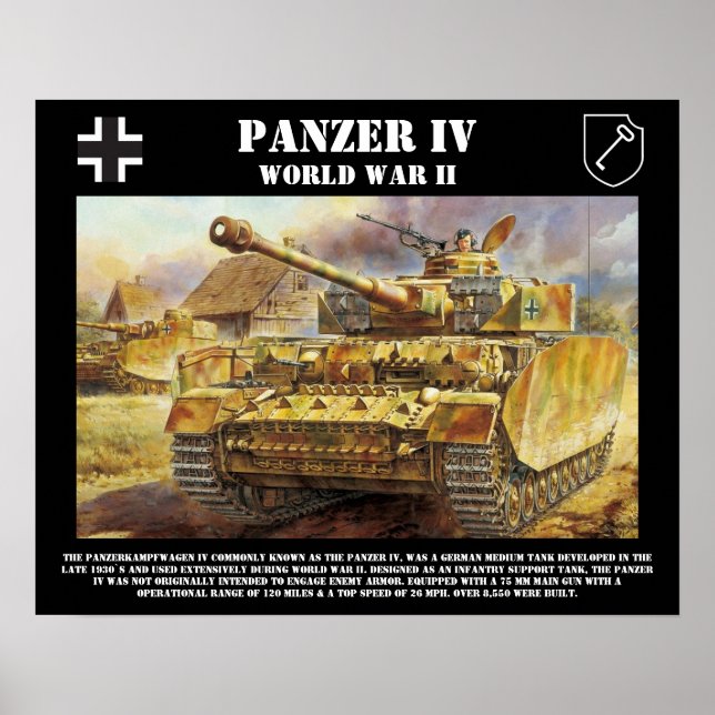 Panzer IV-Tank Poster (Framsidan)