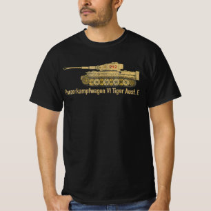 panzer vi tiger 1 german ww2-tank i nöd t shirt
