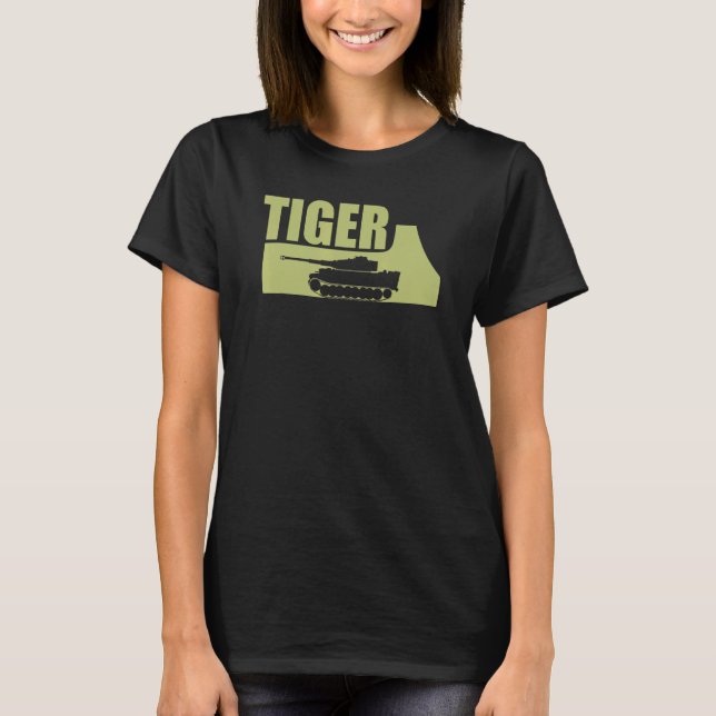 Panzer VI Tiger 1 Tyska WW2 1 T Shirt (Framsida)