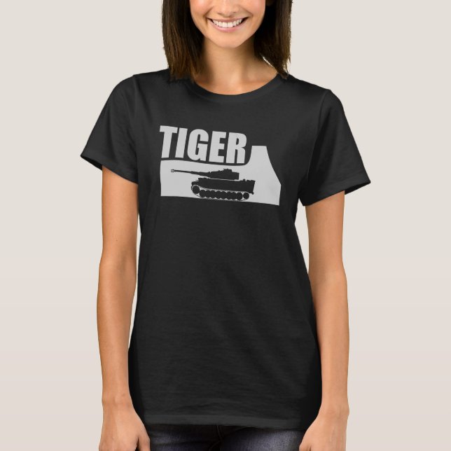 Panzer VI Tiger 1 Tyska WW2 2 T Shirt (Framsida)