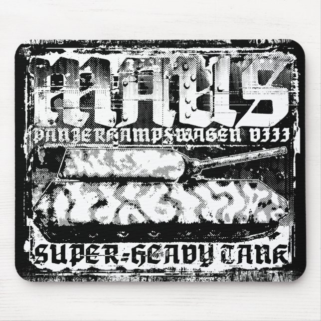Panzer VIII Maus Mouse Pad Musmatta (Framsidan)