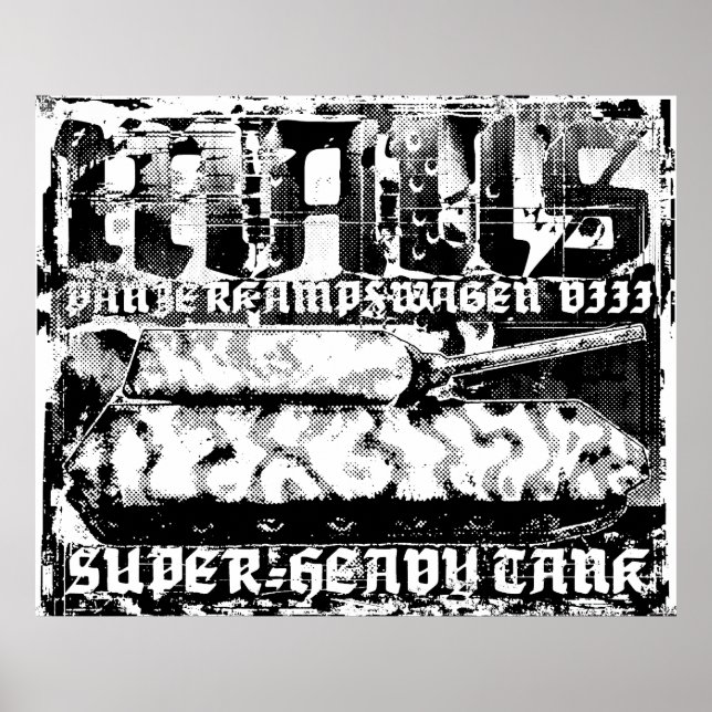 Panzer VIII Maus Poster (Framsidan)