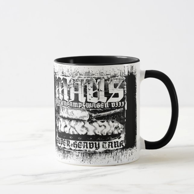 Panzer VIII Maus Ringer Coffee Mugg (Höger)