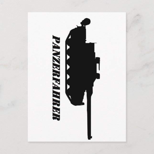 panzerfahrer vykort (Framsida)