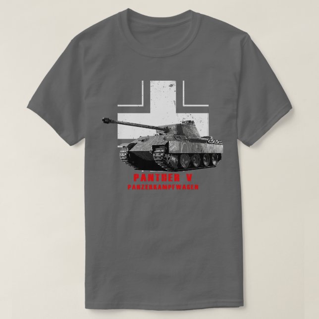 Panzerkampfwagen Panther V Militär tank WW2 T Shirt (Design framsida)
