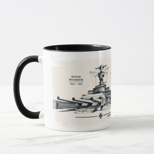 Panzerschiff Deutschland Mugg (Vänster)
