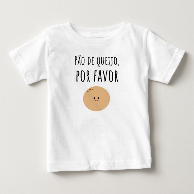 Pão de Queijo Brazilian Baby Shirt T Shirt (Framsida)