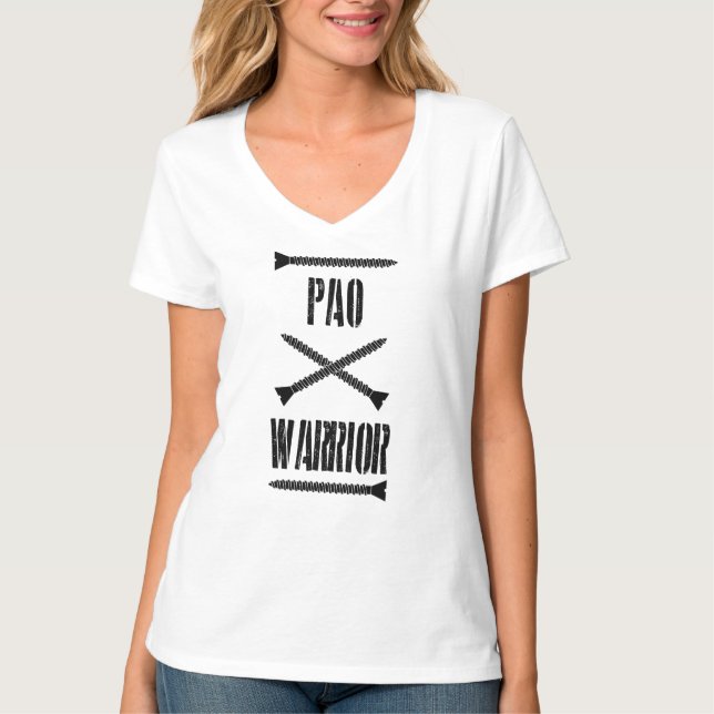 PAO-krigareutslagsplats Tee Shirt (Framsida)