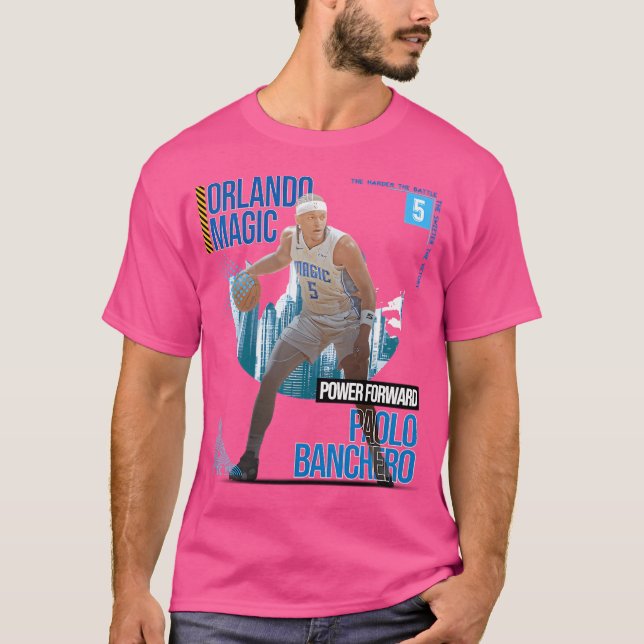 Paolo Banchero Basketball Art Magic 2 T Shirt (Framsida)