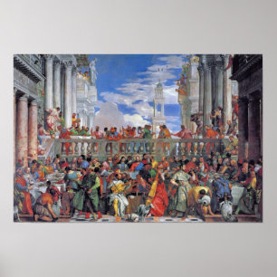 Paolo Veronese - bröllop på Cana Poster