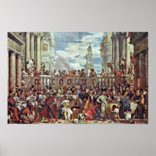 Paolo Veronese - bröllop på Cana Poster