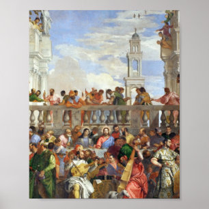 Paolo Veronese - Bröllop vid Cana 1563 Poster