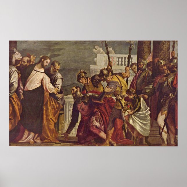 Paolo Veronese - Kristus och århundraden av Capern Poster (Framsidan)