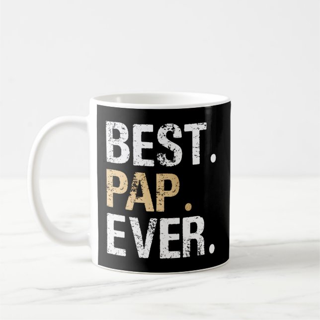Pap från mordotter Grandson Best Pap Kaffemugg (Vänster)