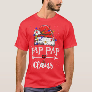 Pap Pap Claus Christmas Light Pajama Family Matchi T Shirt