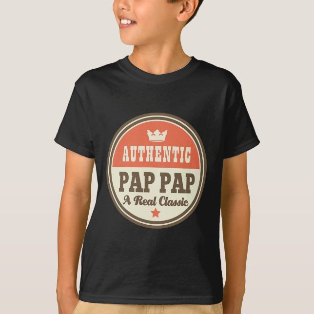 Pap Pap Grandpa Pappap Fars dag Tee (Framsida)