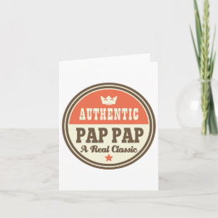 Pap Pap Grandpa Pappap Fars dag Tee Kort