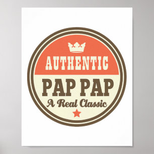 Pap Pap Grandpa Pappap Fars dag Tee Poster