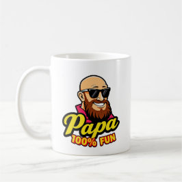 Papa 100% fun kaffemugg