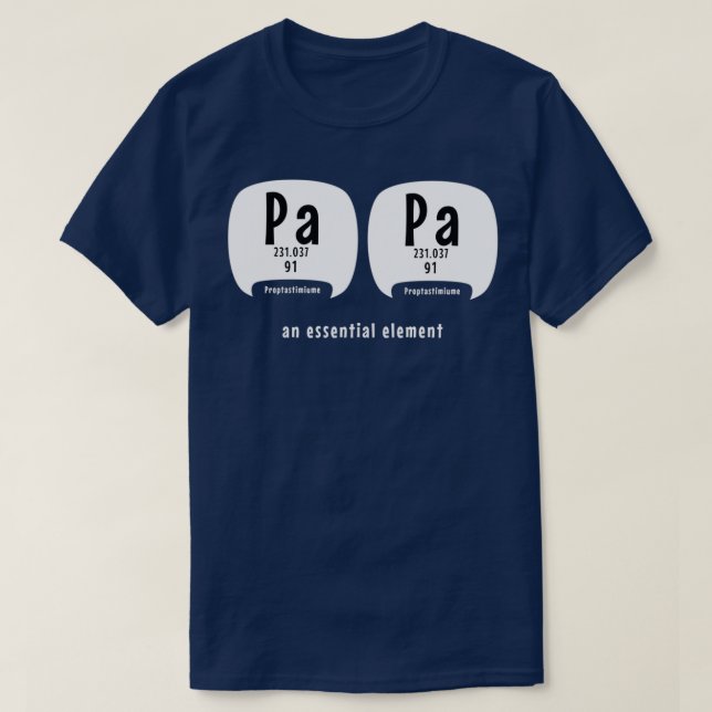Papa an essential element chemistry science gift t shirt (Design framsida)