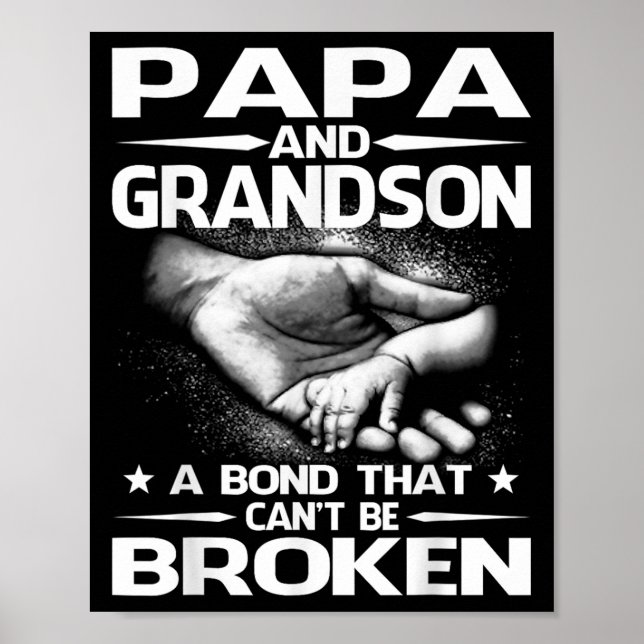 Papa And Grandson A Bond That Can't Be Broken  Poster (Framsidan)