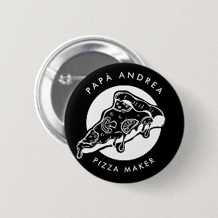 PAPÀ Anpassat namn Pizza Maker Far Knapp