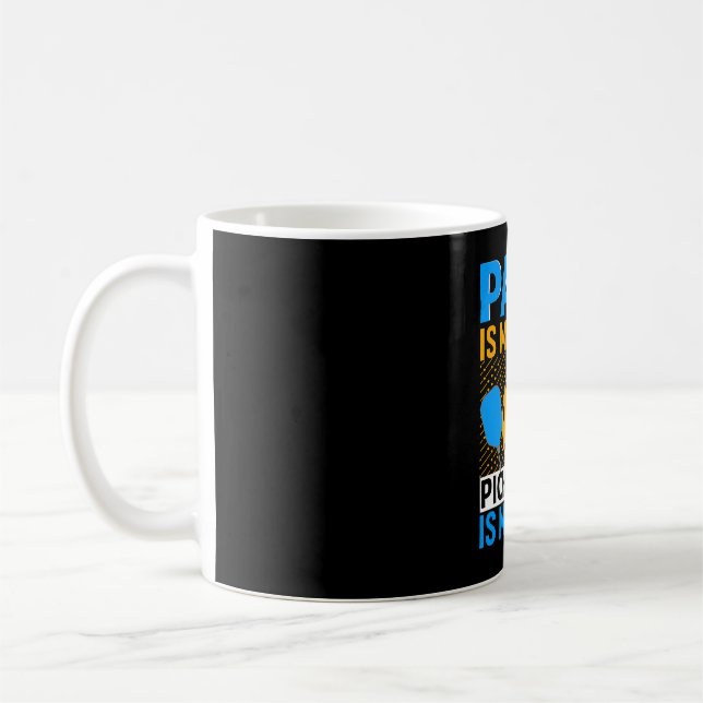 Papa är mitt namn Pickleball är mitt spel  Kaffemugg (Vänster)