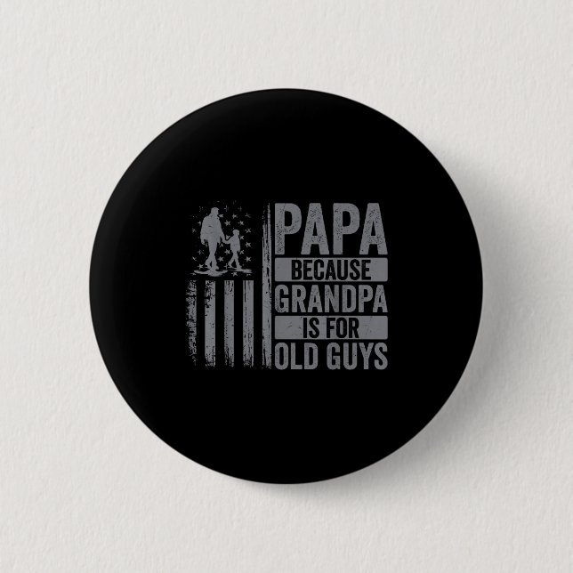 Papa Art For Grandpa Men From Grandkids Granddaugh Knapp (Framsida)