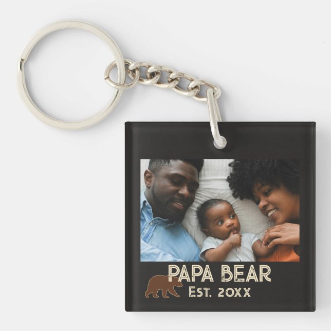 Papa Bear Father Year Established Photo Black (Framsidan)