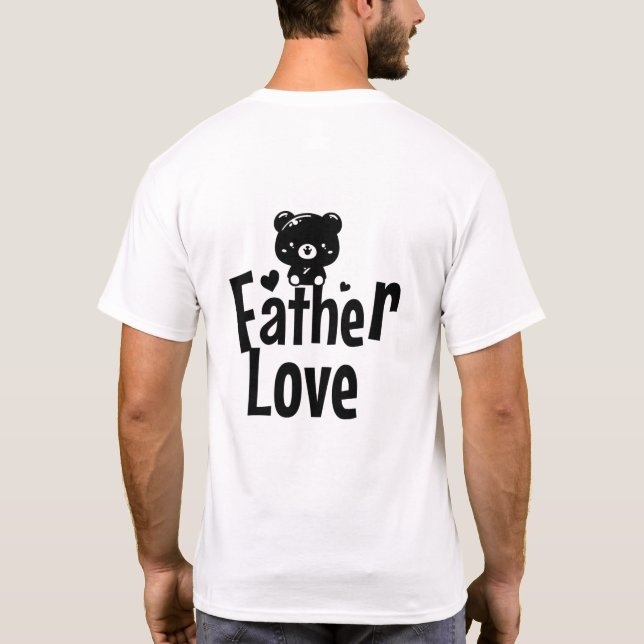 Papa Bear T-Shirt – Protector & Guide | Cute Panda (Baksida)