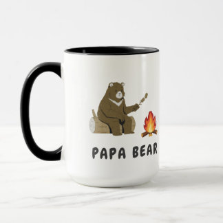 Papa Björn Läggereld Konst T-Shirt Design För Män Mugg