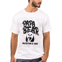 Papa Björn T-Shirt – Beskyddare & Vägledare | Söt 