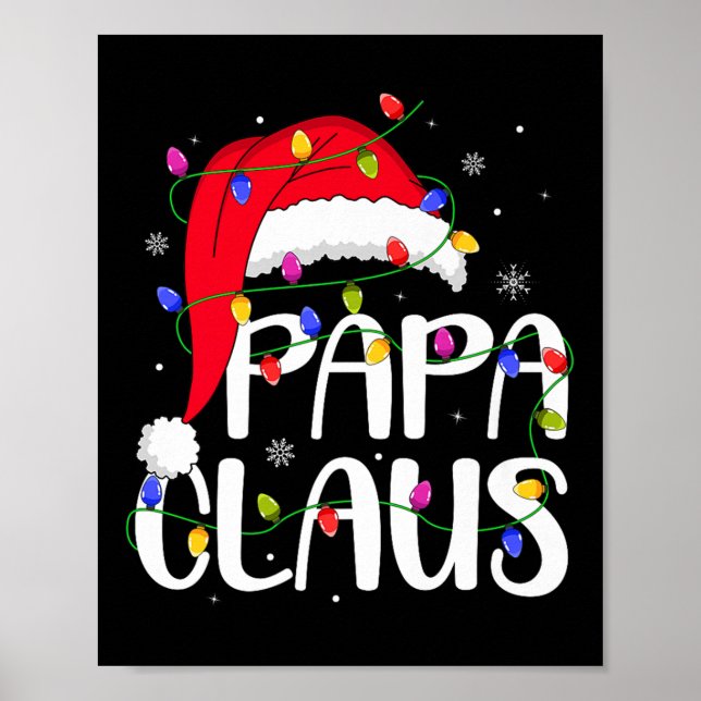 Papa Claus Christmas Family Matching Dad Daddy Xma Poster (Framsidan)