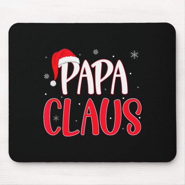 Papa Claus Christmas Family Matching Pajamas Funny Musmatta (Framsidan)