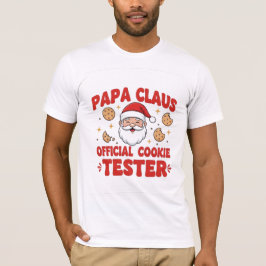 Papa Claus – Official Cookie Tester | Funny Christ T Shirt