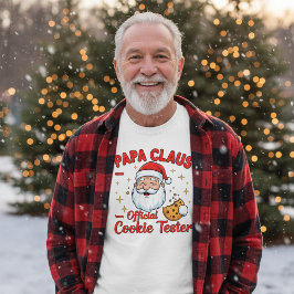 Papa Claus – Official Cookie Tester | Funny Christ T Shirt