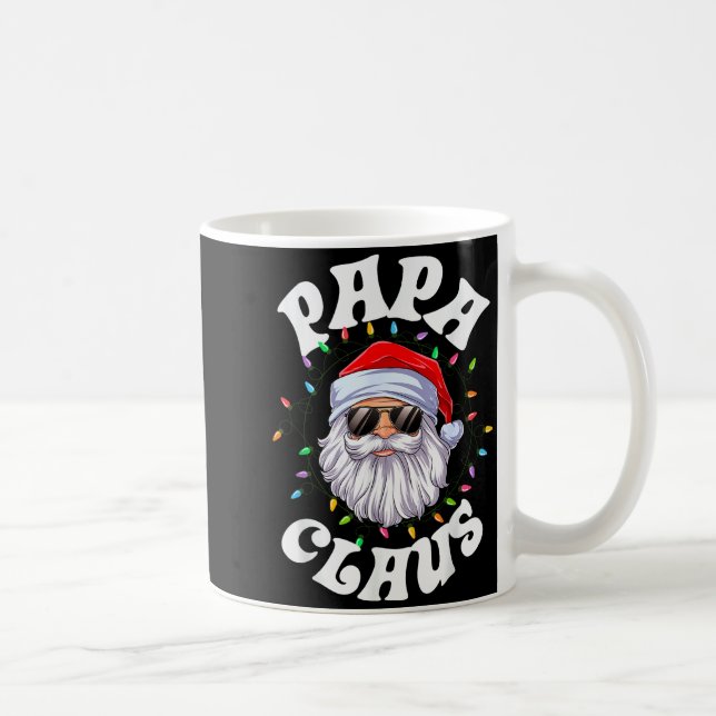 Papa Claus Santa Christmas Dad Family Matching Paj Kaffemugg (Höger)