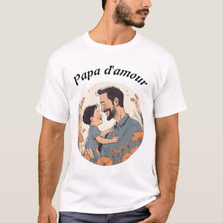 Papa d'amour t shirt