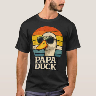 Papa Duck Söt Anka Pappa Älskare Quack Pappa Fäder T Shirt