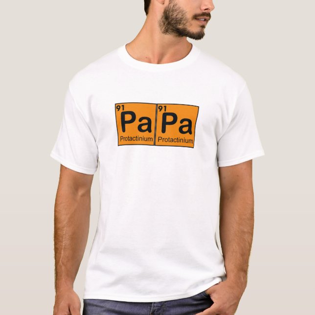 Papa elementen Shirt T-shirt (Framsida)