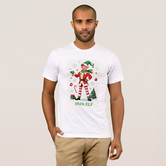 Papa Elf: Certified Holiday Legend T Shirt (Hel framsida)