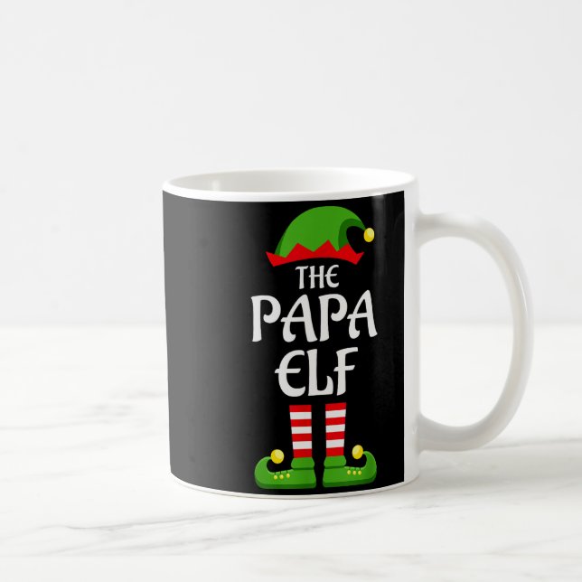Papa Elf Family Matching Group Christmas Dad  Kaffemugg (Höger)