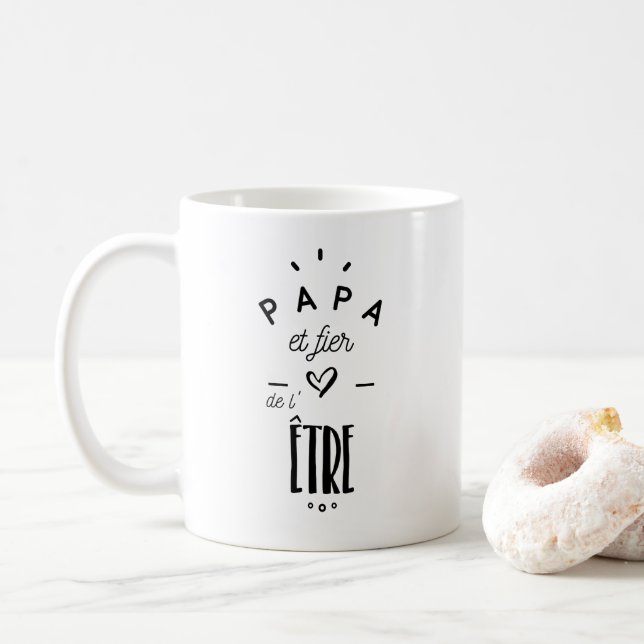 Papa et fier de l'être kaffemugg (Med munk)