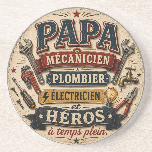 Papa fête des pères underlägg (Framsidan)
