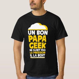 Papa Geek Bière Pression T Shirt